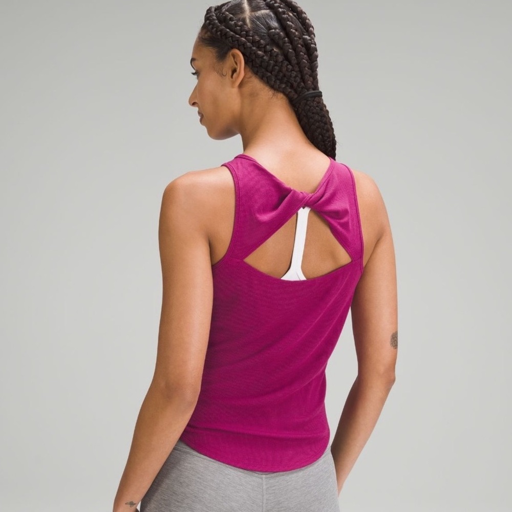 Lululemon Modal Silk Twist-Back Yoga Tank Top
